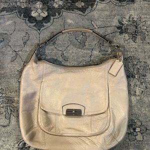 Pearly Coach hobo zipper bag